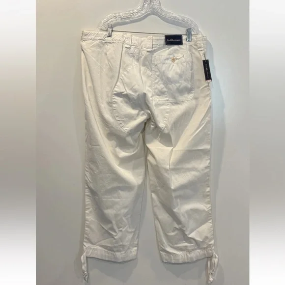 NWT Polo‎ Ralph Lauren White CottonVarsity Pants Men’s Size 40X30